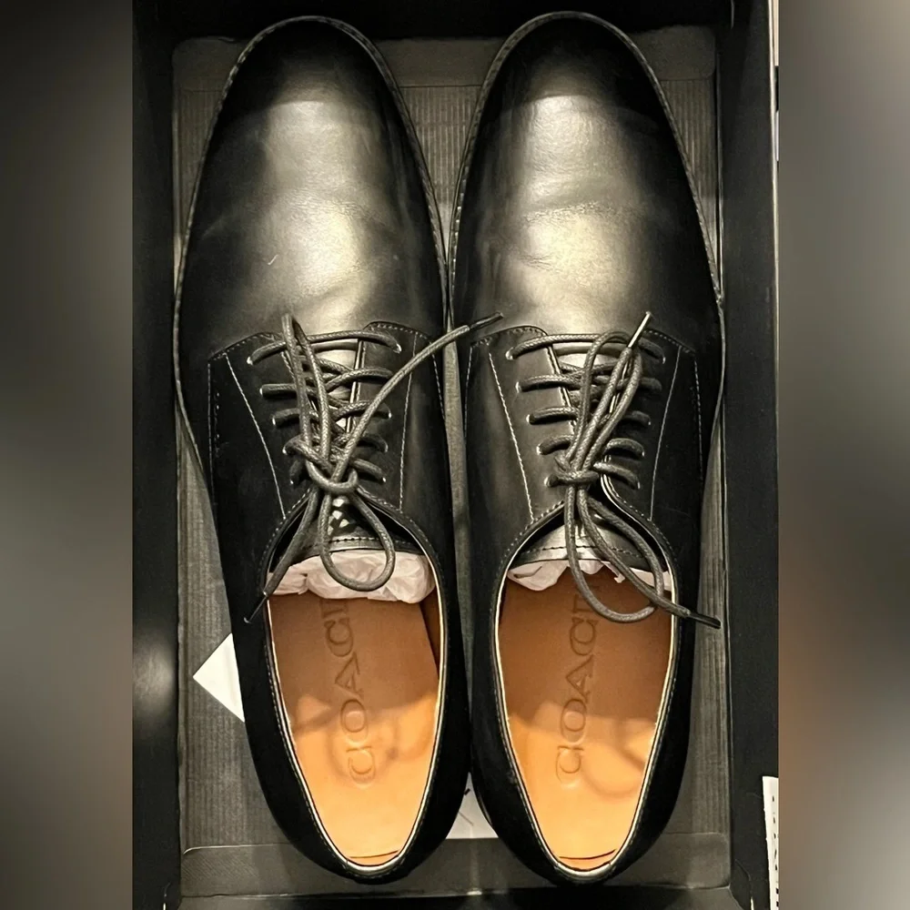 Coach Men's Davi Derby SIZE: 12D COLOR Black